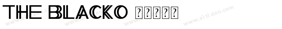 The-Blacko字体转换