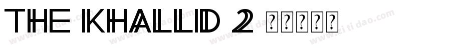 The-Khallid-2字体转换