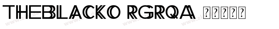 TheBlacko-rgrqA字体转换