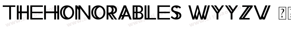 TheHonorables-WyyzV字体转换