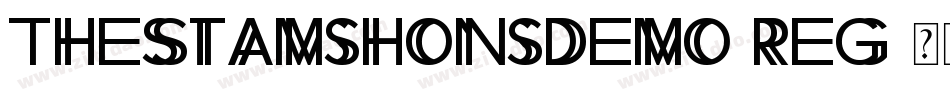 TheStamshonsDemo-reg字体转换