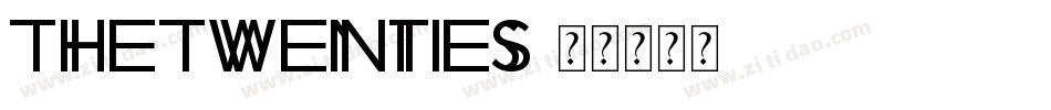 TheTwenties字体转换