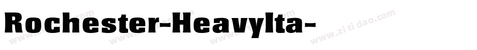 Rochester-HeavyIta字体转换