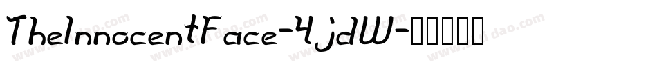 TheInnocentFace-4jdW字体转换