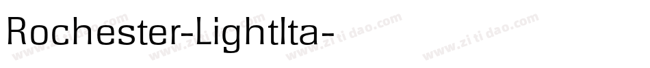 Rochester-LightIta字体转换