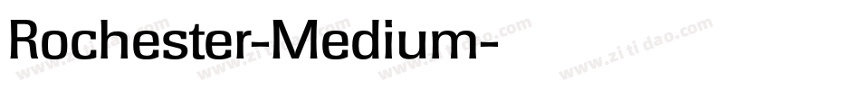 Rochester-Medium字体转换