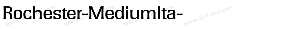 Rochester-MediumIta字体转换