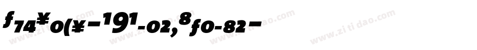 TheSans-B9BlackItalic字体转换