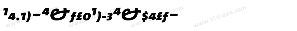 Bembo-ExtraBoldExpert字体转换
