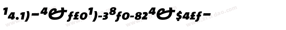 Bembo-ExtraBoldItalicExpert字体转换