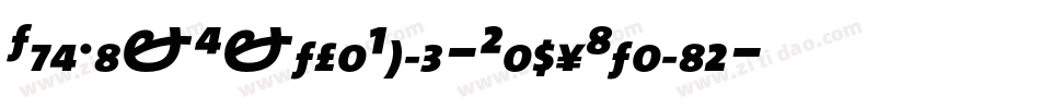 TheMixExtraBold-CapsItalic字体转换