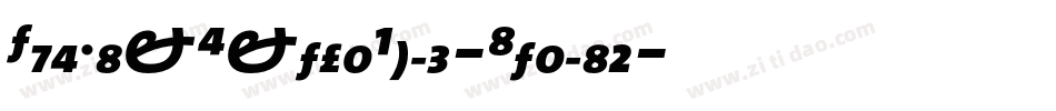 TheMixExtraBold-Italic字体转换