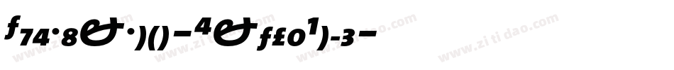 TheMixMono-ExtraBold字体转换