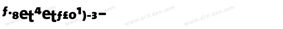 TMixExtraBold字体转换