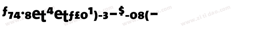 TheMixExtraBold-Plain字体转换