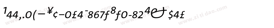 Beekman-SquareLightItalicExpert字体转换