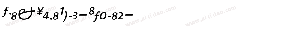 TMixSemiBold-Italic字体转换