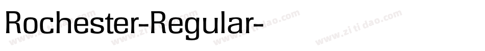 Rochester-Regular字体转换