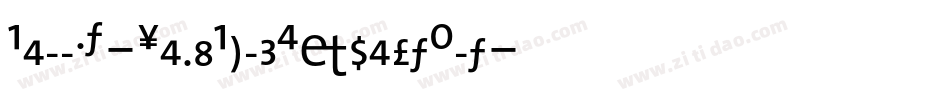 BellMT-SemiBoldExpertAlt字体转换