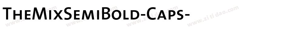 TheMixSemiBold-Caps字体转换