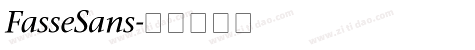 FasseSans字体转换