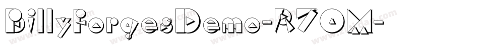 BillyforgesDemo-R7OM字体转换