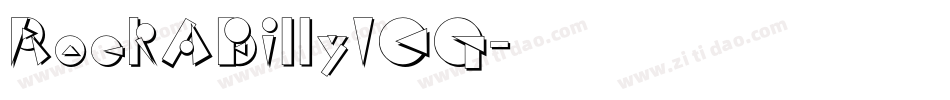 RockABillyICG字体转换