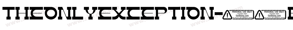 TheOnlyException-38BG字体转换 TheOnlyException-38BG字体转换