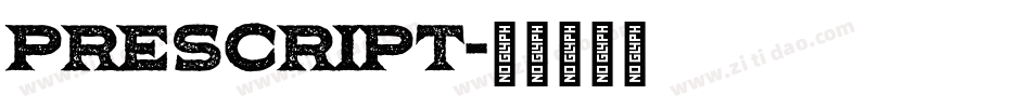 Prescript字体转换