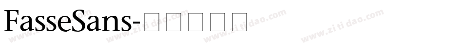 FasseSans字体转换