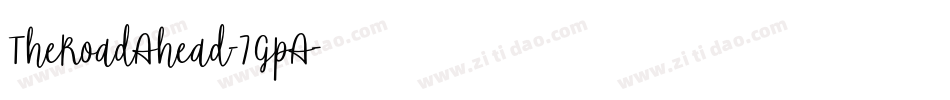 TheRoadAhead-7GpA字体转换
