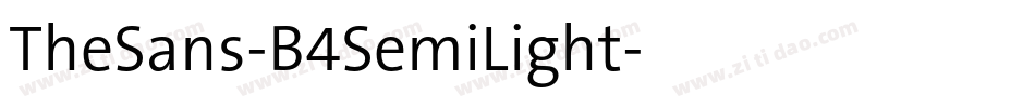 TheSans-B4SemiLight字体转换