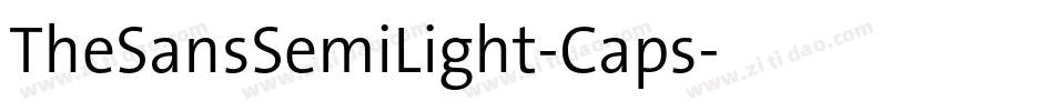 TheSansSemiLight-Caps字体转换