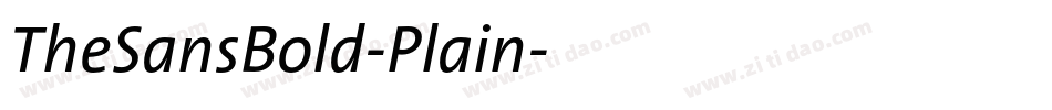 TheSansBold-Plain字体转换