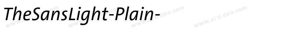 TheSansLight-Plain字体转换
