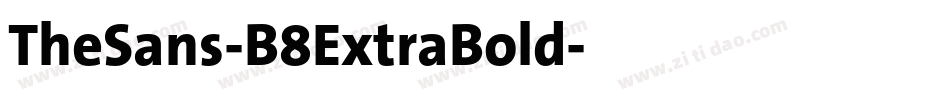 TheSans-B8ExtraBold字体转换