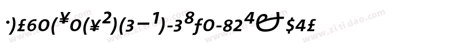 MorganSansCond-BoldItalicExpert字体转换