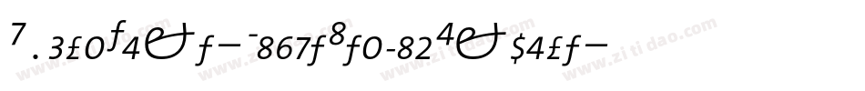 HydraText-LightItalicExpert字体转换
