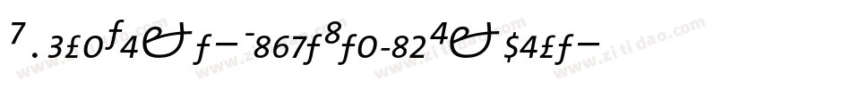 HydraText-LightItalicExpert字体转换