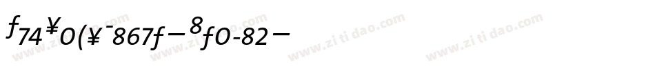 TheSansLight-Italic字体转换