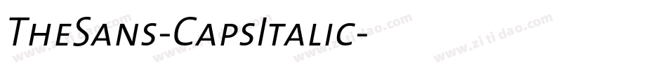TheSans-CapsItalic字体转换