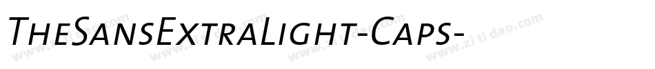 TheSansExtraLight-Caps字体转换