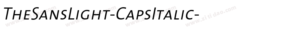 TheSansLight-CapsItalic字体转换