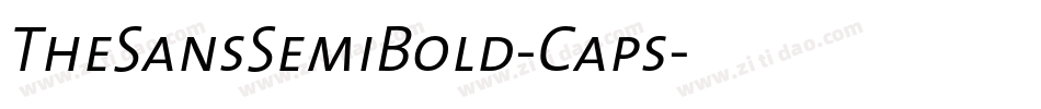 TheSansSemiBold-Caps字体转换