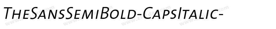 TheSansSemiBold-CapsItalic字体转换