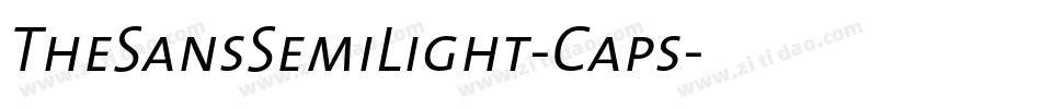 TheSansSemiLight-Caps字体转换