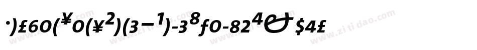 MorganSansCond-BoldItalicExpert字体转换