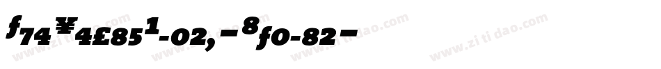 TheSerifBlack-Italic字体转换
