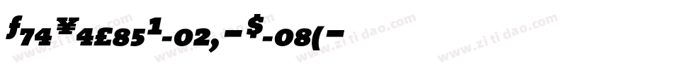 TheSerifBlack-Plain字体转换