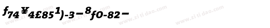 TheSerifBold-Italic字体转换